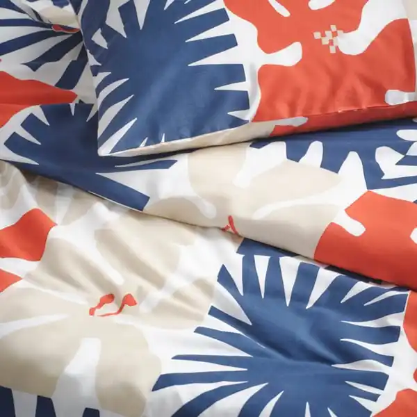 Bild 3 von HYLSNEJLIKA Bettwäsche-Set, 2-teilig, bunt, 140x200/80x80 cm