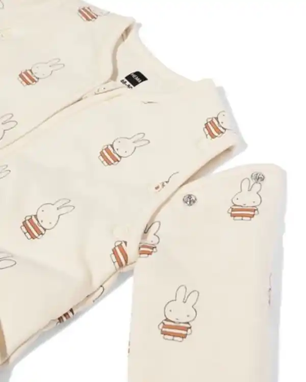 Bild 3 von Miffy-Schlafsack mit abnehmbaren Ärmeln aus Baumwolle, 3,0 TOG eierschalenfarben