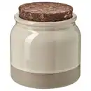 Bild 1 von BRUGDHAJ Dose mit Deckel, beige, 1 l
