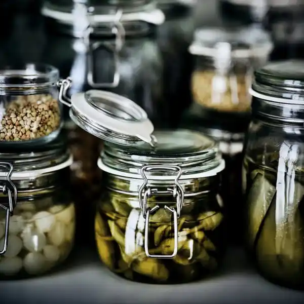 Bild 2 von KORKEN Dose mit Deckel, Klarglas, 0.5 l