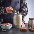Bild 2 von BRUGDHAJ Dose mit Deckel, beige, 1.2 l