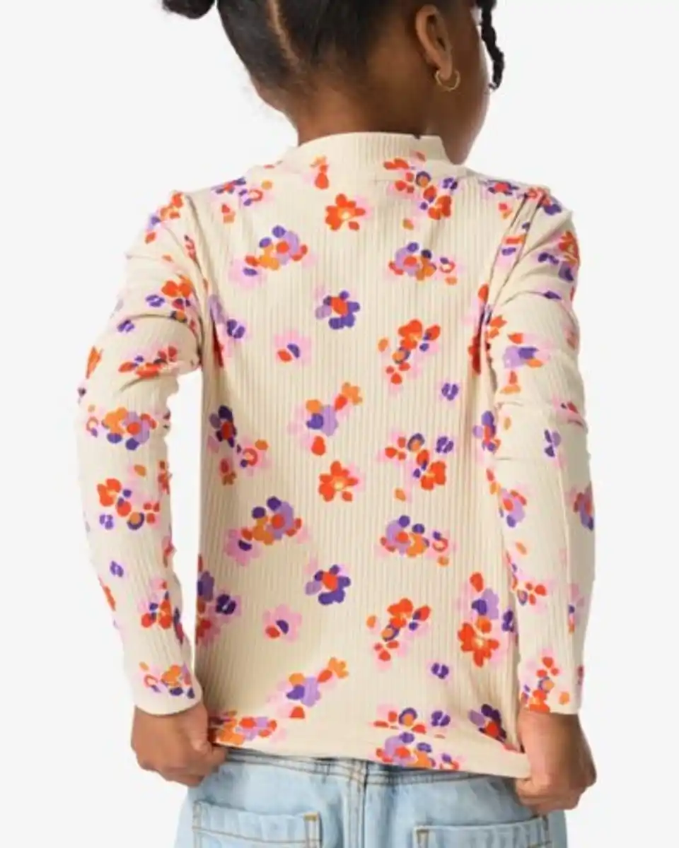 Bild 4 von Kindershirt, gerippt, Blumen ecru