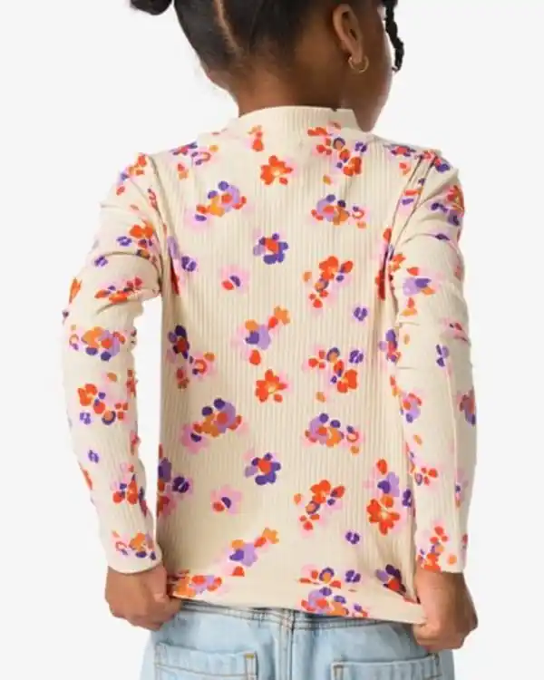 Bild 4 von Kindershirt, gerippt, Blumen ecru