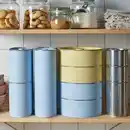 Bild 3 von BETTHAJ Dose mit Deckel, für trockene Lebensmittel/blassblau, 3.1 l