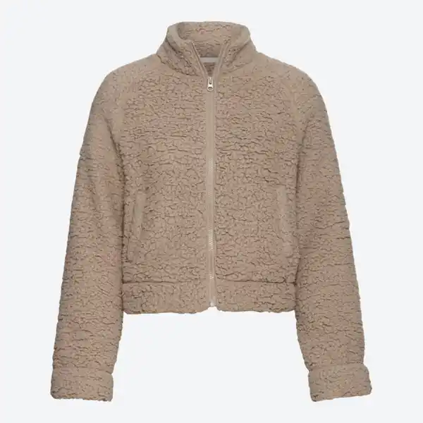 Bild 2 von Damen-Teddy-Fleece-Jacke mit Stehkragen