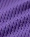 Bild 3 von Mitwachsende Babyleggings mit Rippstruktur und Blumen violett