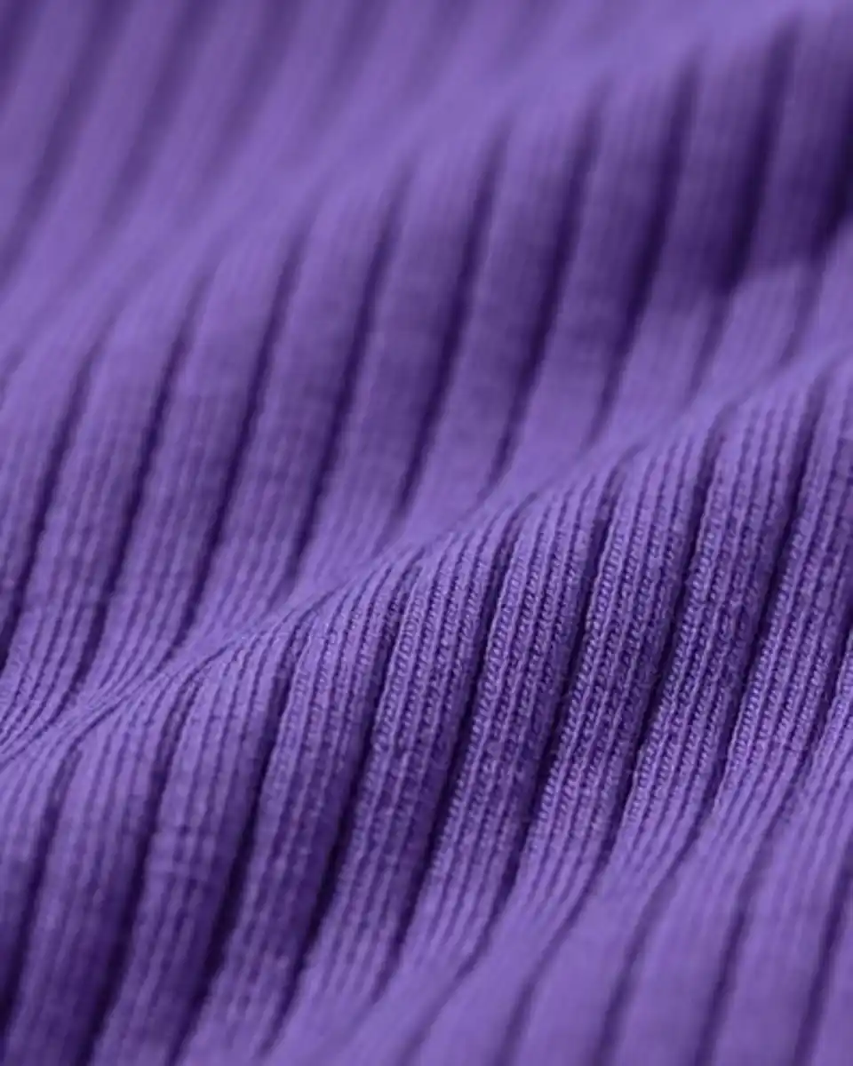 Bild 3 von Mitwachsende Babyleggings mit Rippstruktur und Blumen violett