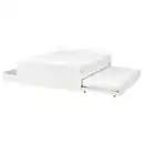 Bild 1 von VIHALS Bettgestell+2Bettkästen/1Unterbett, weiß/Luröy, 140x200 cm