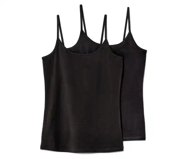 Bild 1 von 2 Spaghetti-Hemdchen, schwarz