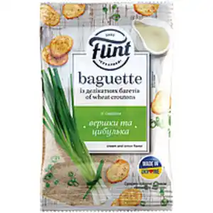Snack aus Weizenbrot mit Sauerrahm-Zwiebel-Geschmack
