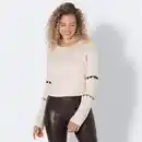 Bild 1 von Damen-Strickpullover mit Trompetenärmel