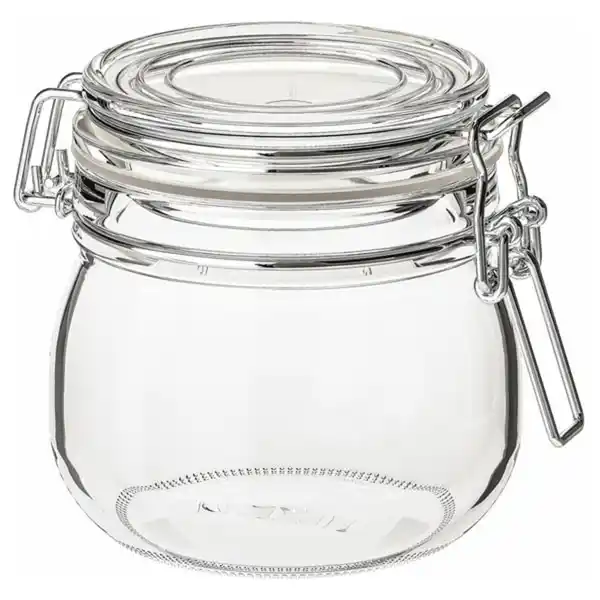 Bild 1 von KORKEN Dose mit Deckel, Klarglas, 0.5 l
