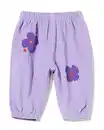 Bild 1 von Babyhose aus Kord mit Blumen violett