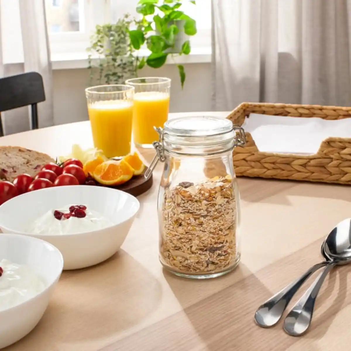 Bild 2 von KORKEN Dose mit Deckel flaschenförmig, Klarglas, 0.4 l