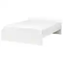 Bild 1 von VIHALS Bettgestell + Mittelbalken, weiß, 140x200 cm