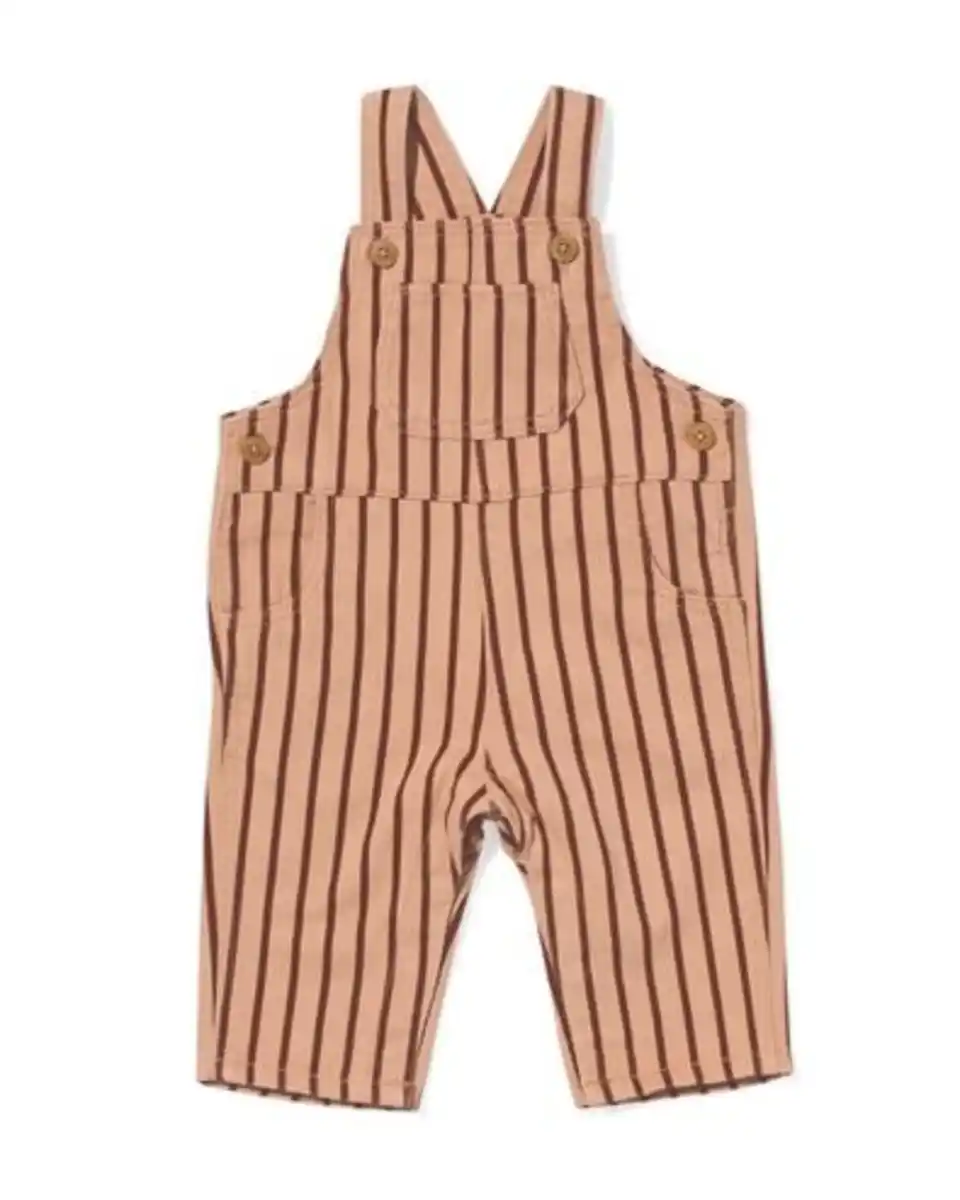 Bild 1 von Baby-Latzhose mit Streifen braun