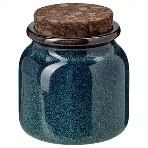 BRUGDHAJ Dose mit Deckel, blau, 0.3 l