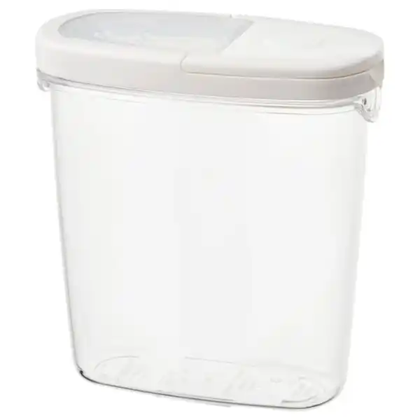 Bild 1 von IKEA 365+ Vorratsbehälter mit Deckel, transparent/weiß, 1.3 l