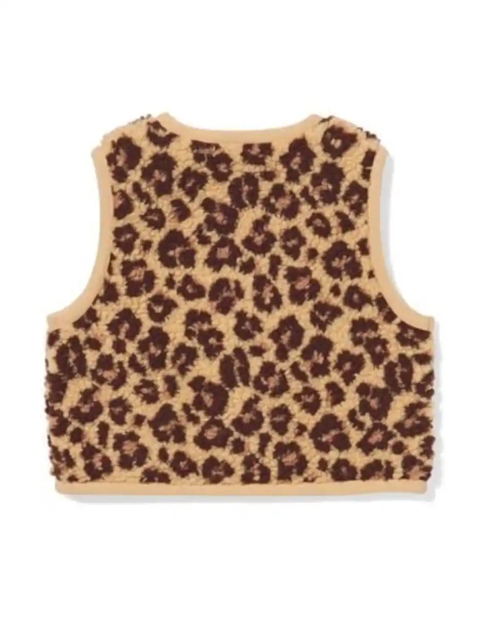 Bild 3 von Babyweste Teddystoff, Leopard braun