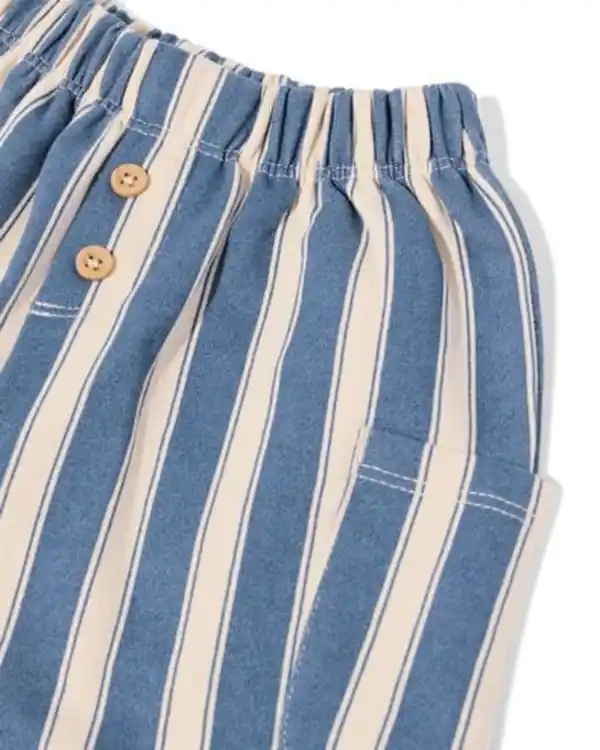 Bild 4 von Baby-Sweathose, gestreift blau