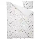 Bild 2 von NATTSLÄNDA Bettwäsche-Set, 2-teilig, Blumenmuster bunt, 140x200/80x80 cm