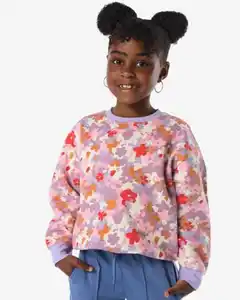Kindersweater, Blumen lavendel