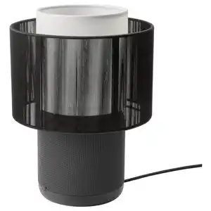 SYMFONISK Tischleuchte WiFi-Speaker, Stschirm, schwarz
