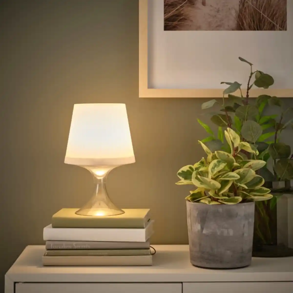 Bild 2 von LAMPAN LED-Leuchte tragbar, batteriebetrieben anpassbare Farbe/für draußen weiß, 24 cm