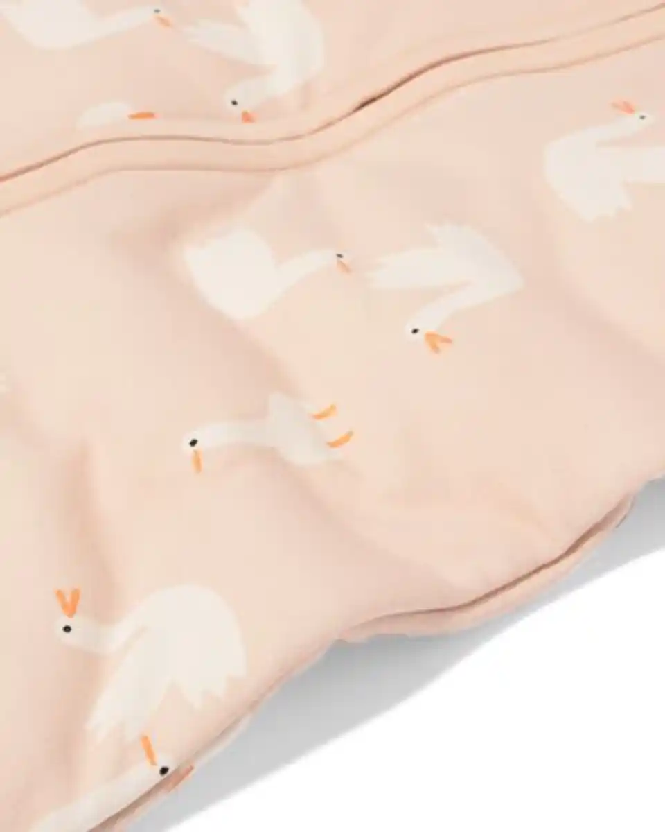 Bild 3 von Schlafsack mit abnehmbaren Ärmeln aus Baumwolle, 3,0 TOG, Gänse rosa