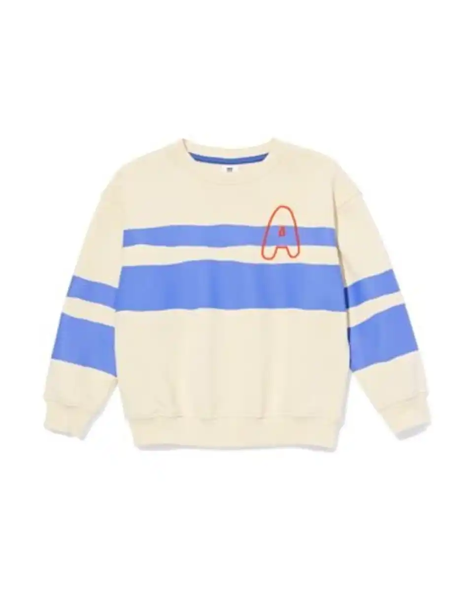 Bild 2 von Kindersweater, gestreift ecru