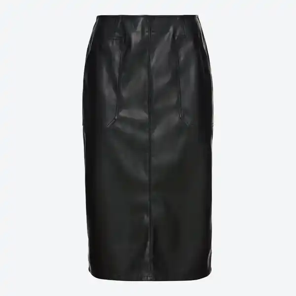 Bild 3 von Damen-Kunstleder-Rock in Midi-Länge