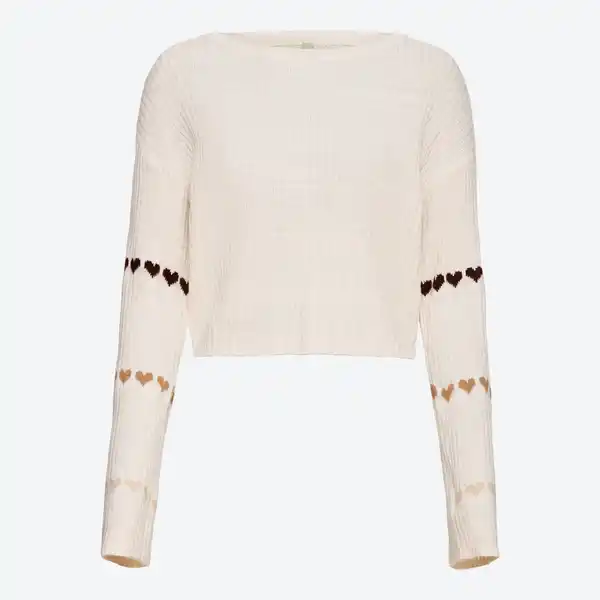 Bild 3 von Damen-Strickpullover mit Trompetenärmel