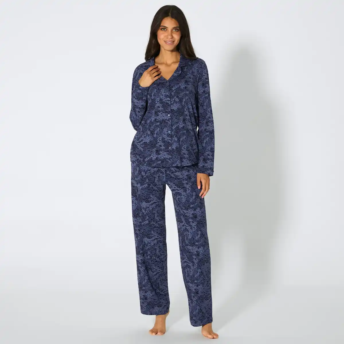 Bild 1 von Damen-Schlafanzug im Boyfriend-Look, 2-teilig