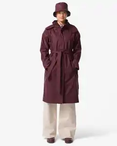 Damenregenjacke dunkelrot