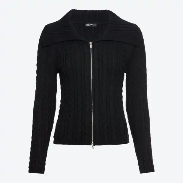 Bild 2 von Damen-Strickjacke mit Umlegekragen