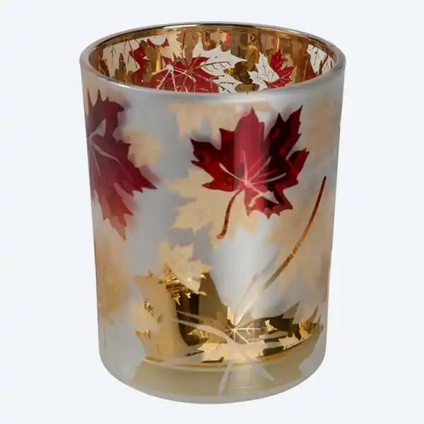Bild 2 von Kerzenglas mit Herbstmotiv