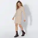 Bild 1 von Damen-Chenille-Strickkleid mit Zopfstickmuster