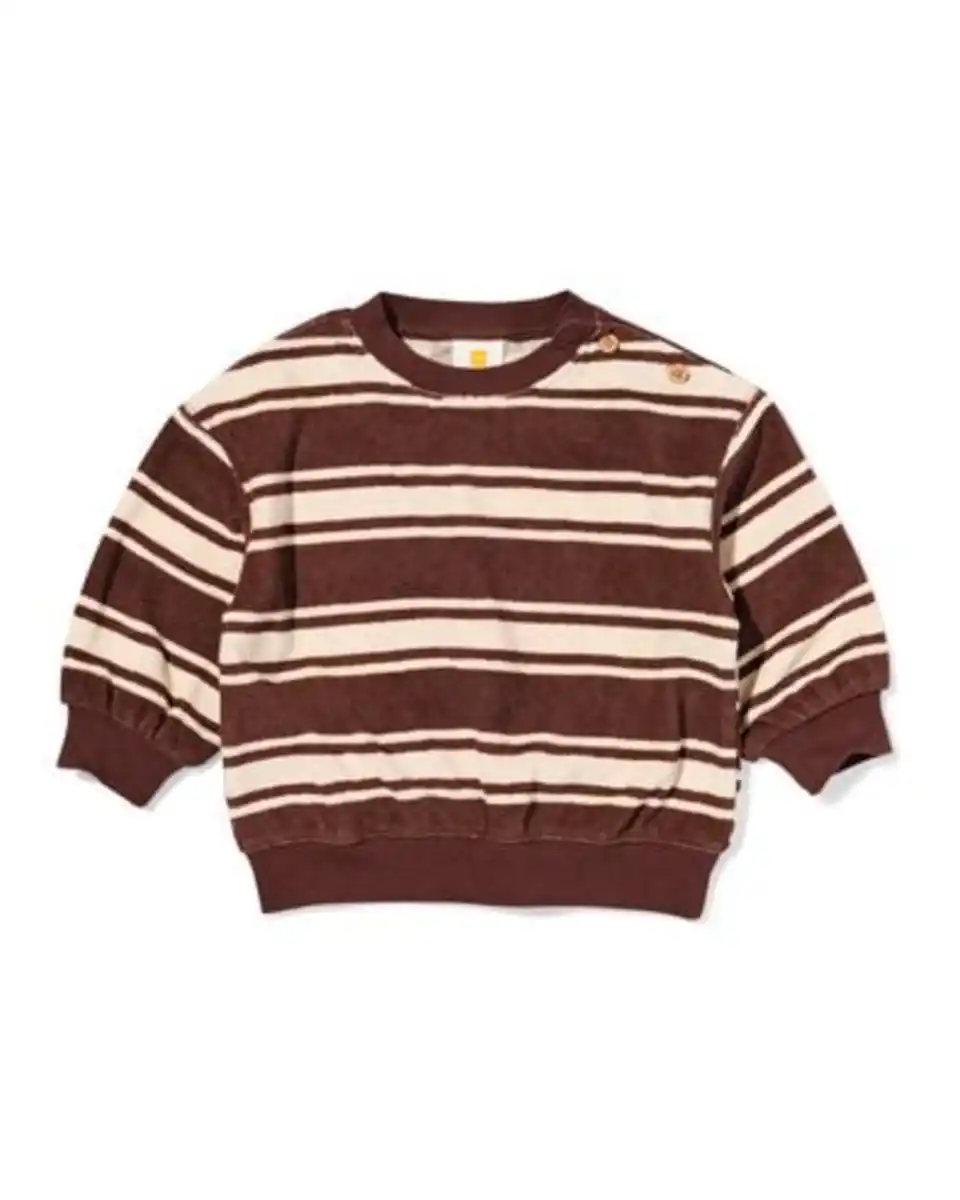 Bild 1 von Baby-Pullover Terry, gestreift braun