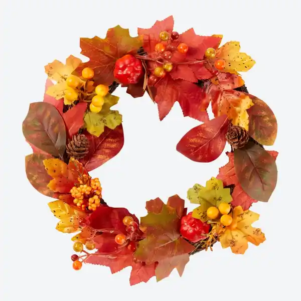 Bild 2 von Deko-Kranz in herbstlichem Design, Ø ca. 25x8cm