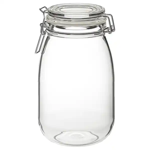 Bild 1 von KORKEN Dose mit Deckel, Klarglas, 1.8 l