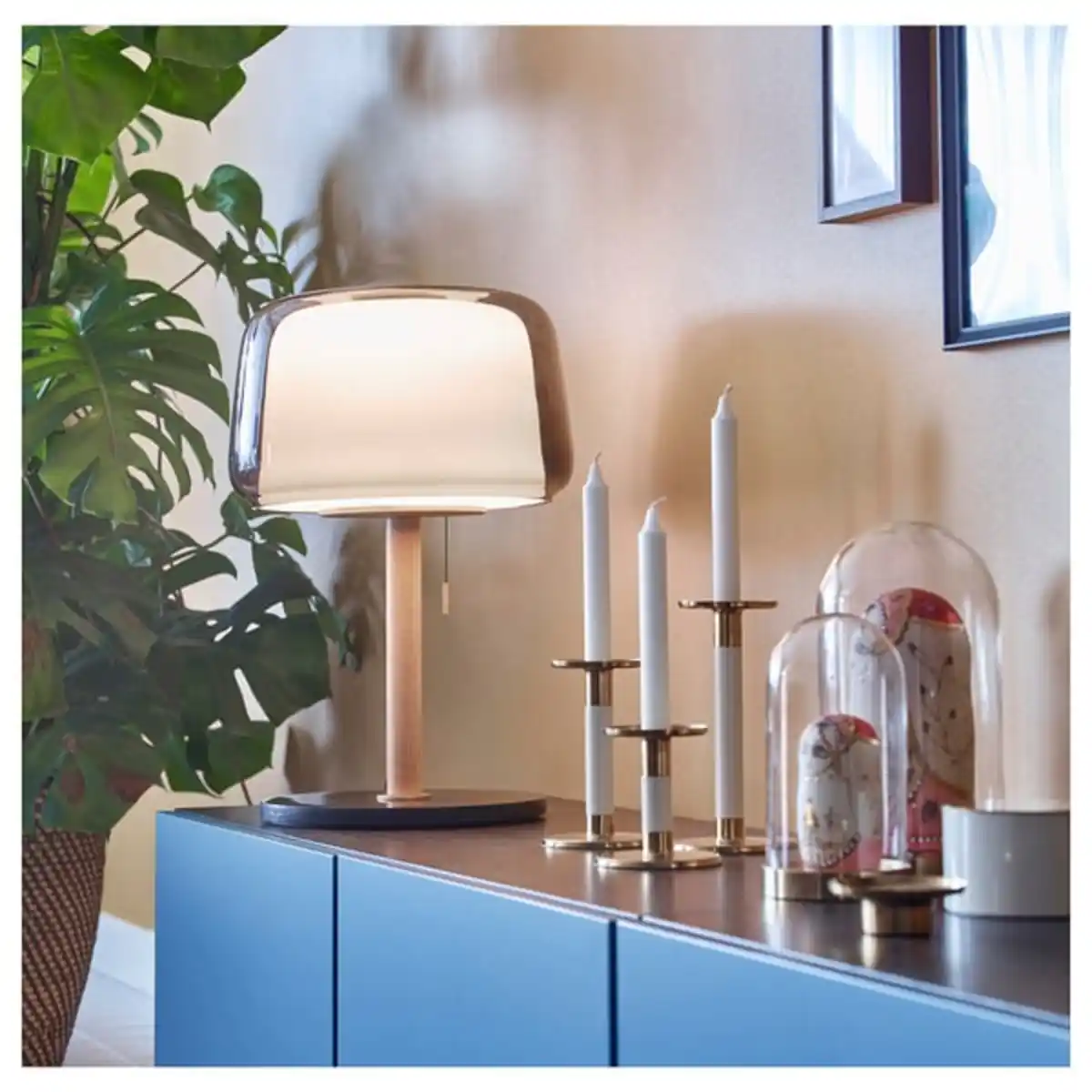 Bild 3 von EVEDAL Tischleuchte, Marmor/grau