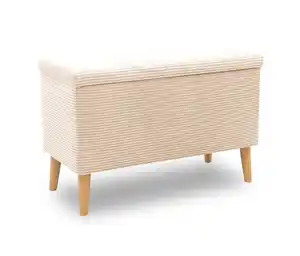 DOMO Hocker mit Staufach, creme