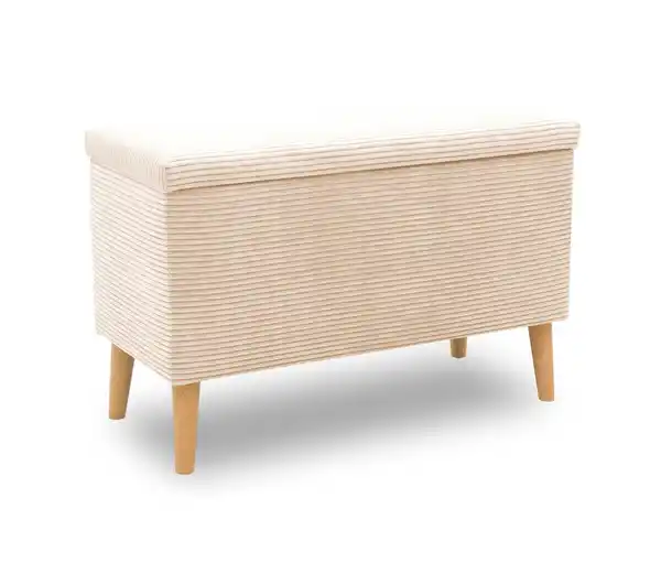 Bild 1 von DOMO Hocker mit Staufach, creme