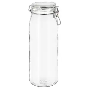 KORKEN Dose mit Deckel, Klarglas, 2 l