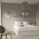 Bild 2 von VIHALS Bettgestell mit 1Unterbett, weiß/Luröy, 140x200 cm