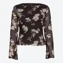 Bild 2 von Damen-Mesh-Shirt mit Trompetenärmeln