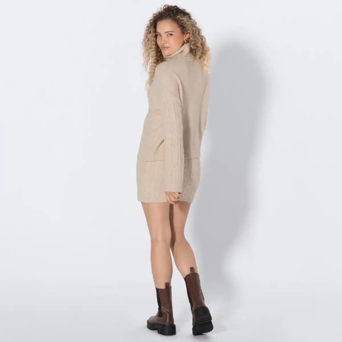 Bild 4 von Damen-Rock mit Zopfstrick-Muster