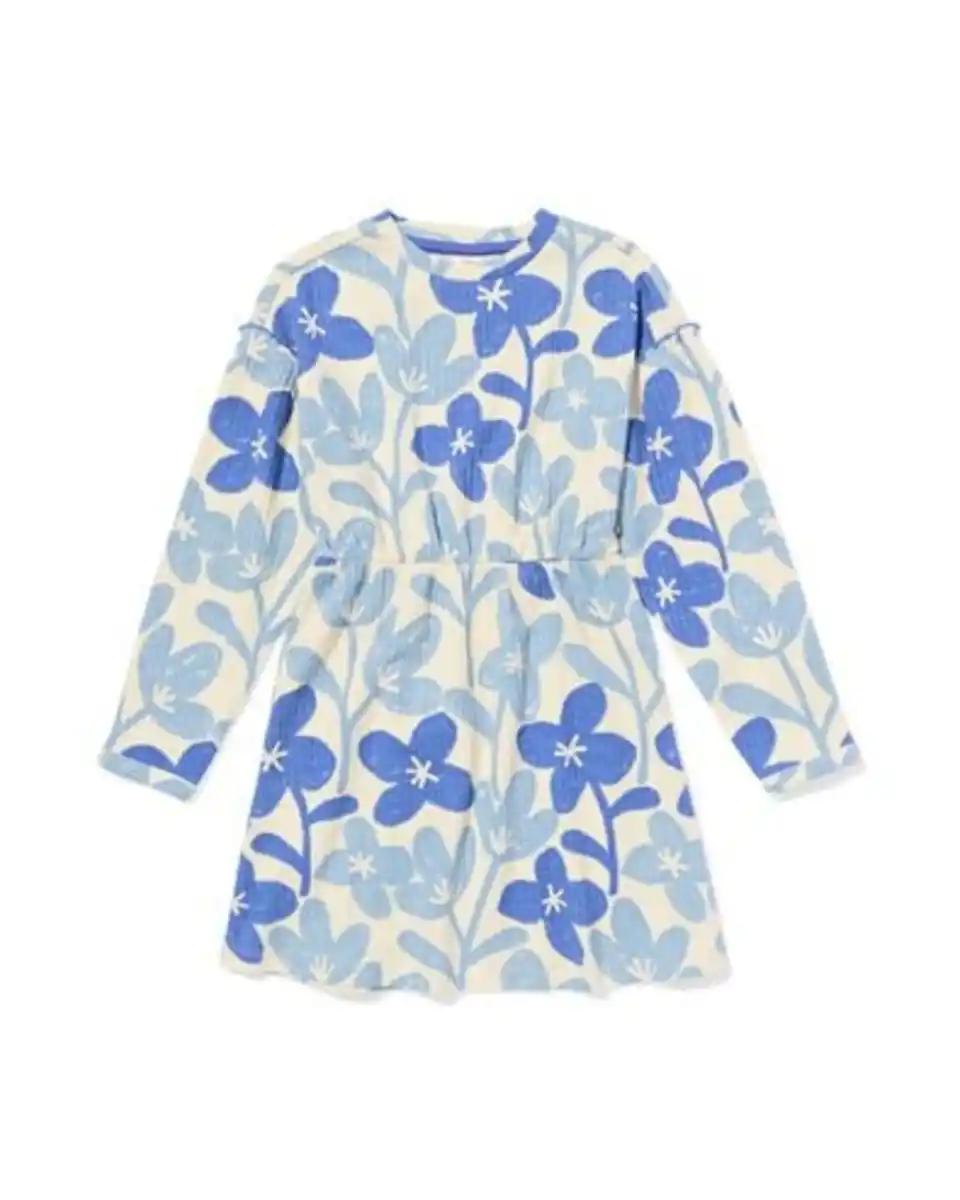 Bild 2 von Kinderkleid mit Blumen blau