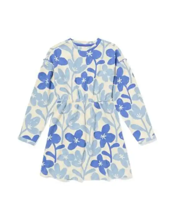 Bild 2 von Kinderkleid mit Blumen blau
