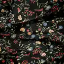 Bild 2 von BRUDKRUSBÄR Bettwäsche-Set, 3-teilig, schwarz bunt/Blumenmuster, 240x220/80x80 cm